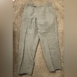 Briggs New York Women's Beige Checkered Trousers